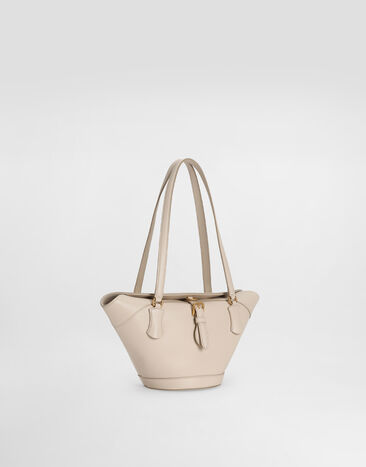 Dolce & Gabbana Capazo Capri en piel de becerro Beige BB7815AK274