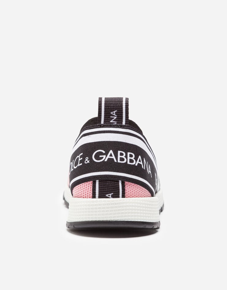Dolce&Gabbana Sneaker slip on sorrento logo tape Rosa D10723AH677
