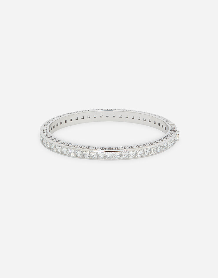 Dolce & Gabbana Pulsera Easy Diamond en oro blanco de 18 kt con diamantes Blanco WBQA2GWDIA2