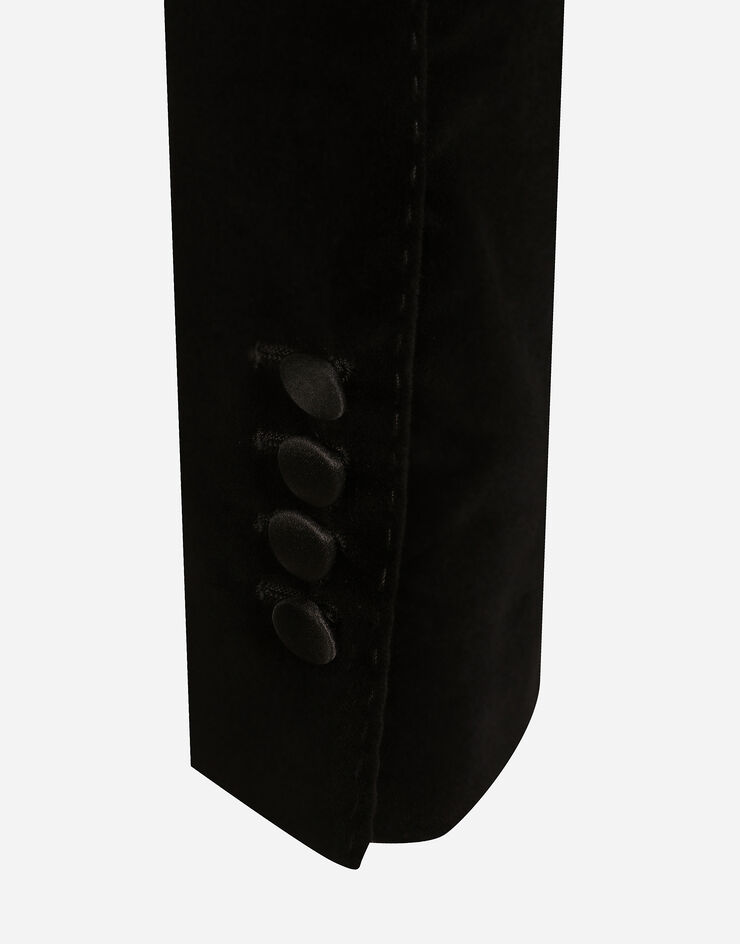 Dolce & Gabbana Velvet Spencer tuxedo jacket Black F2919TFUVG7