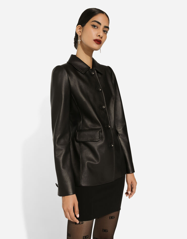 Lambskin jacket in Black for | Dolce&Gabbana® US