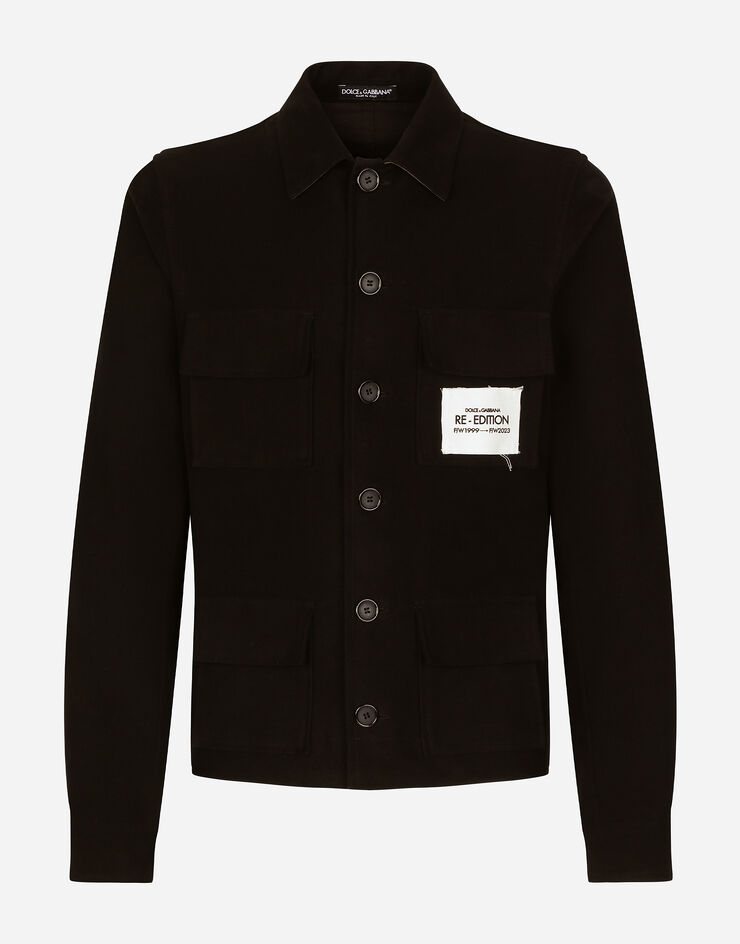Dolce&Gabbana قميص فوستيان رياضي مرن بجيوب متعددة أسود G5KV4TFUWD1