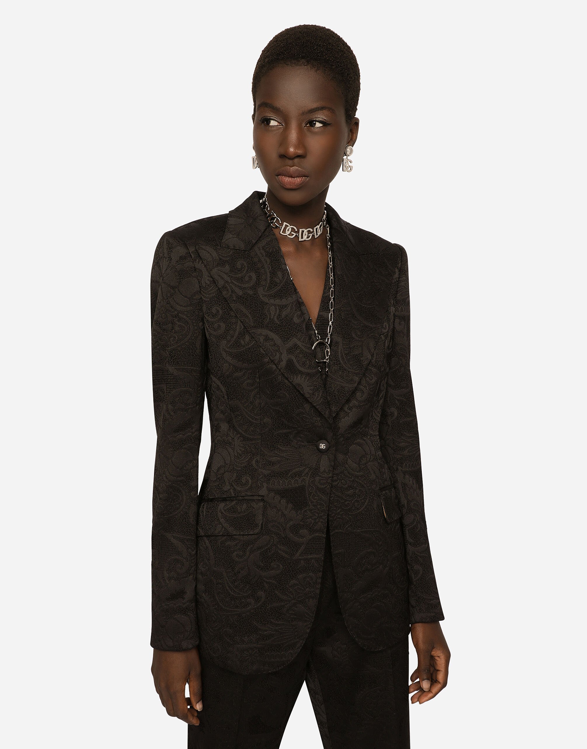 Dolce and gabbana women's black blazer top