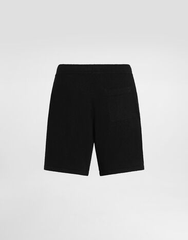 Dolce & Gabbana Smooth knit shorts Black GXU31ZJGMGX