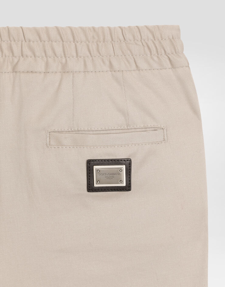 Dolce & Gabbana Cotton gabardine bermuda shorts Green L44Q29FUFNV