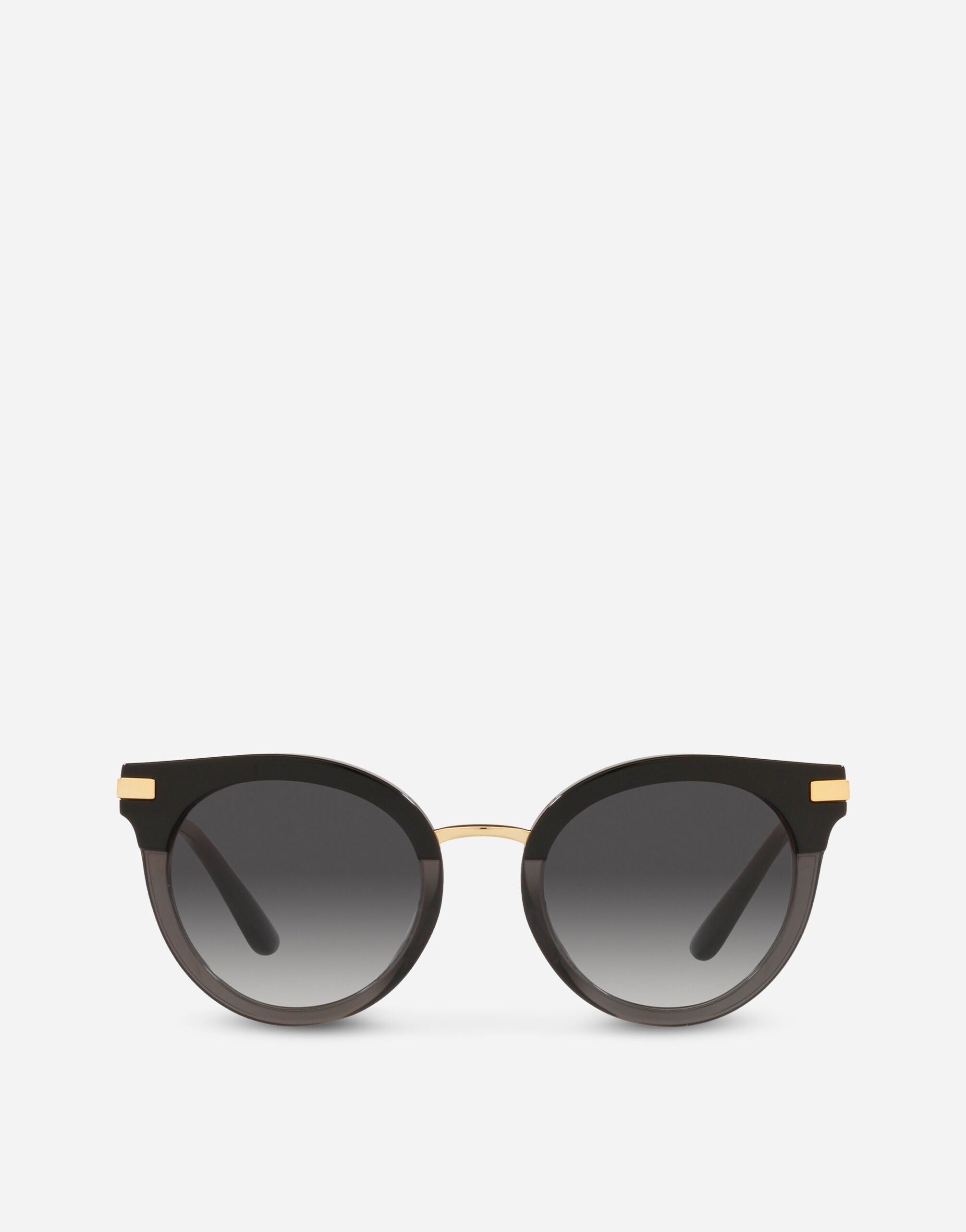 Dolce & Gabbana Half print sunglasses Gold WANR1GWMIXD