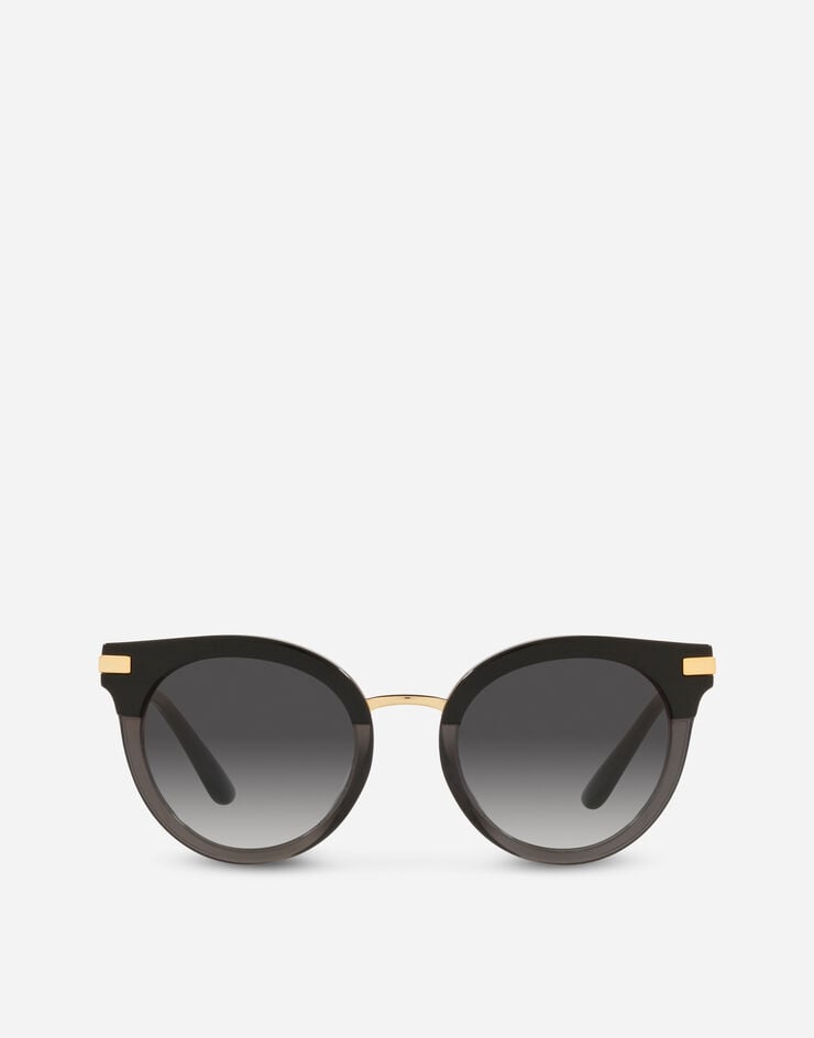 Dolce & Gabbana Солнцезащитные очки с принтом Half Print черный VG439CVP68G
