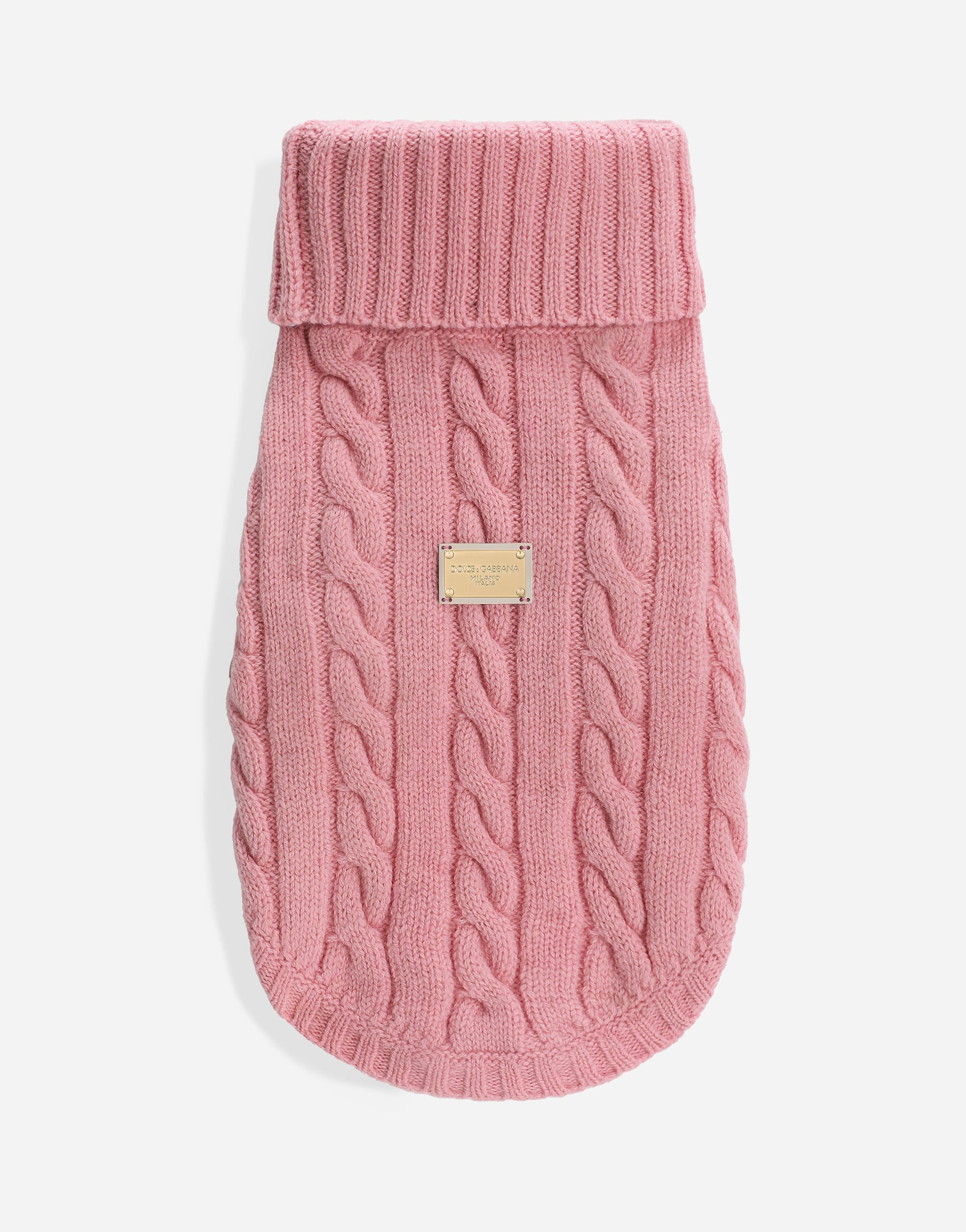Wool dog sweater in Pink for Men | Dolce&Gabbana® US