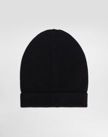 Dolce & Gabbana Knitted wool hat Blue GX16KZJDVCI