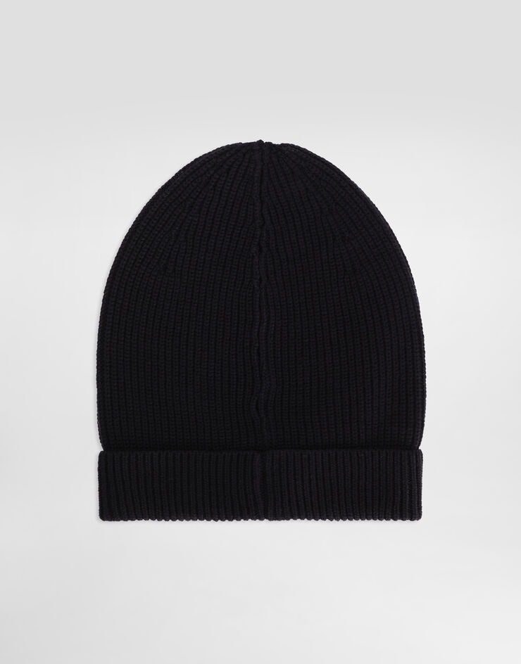 Dolce & Gabbana Knitted wool hat Blue GX16KZJDVCI