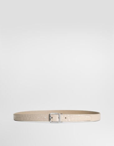 Dolce & Gabbana حزام من جلد كايمان Dolce & Gabbana حزام من جلد كايمان بيج BC4337A2088