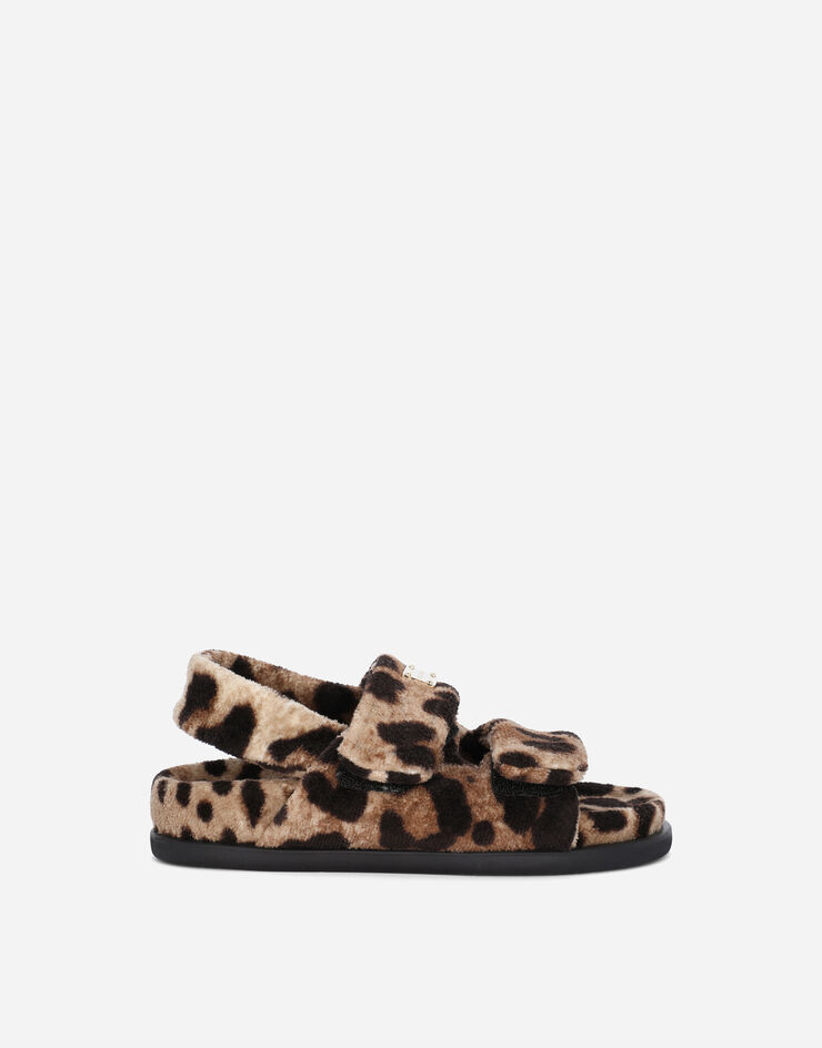 Dolce & Gabbana Leopard-print terrycloth sandals Animal Print D11172AM154