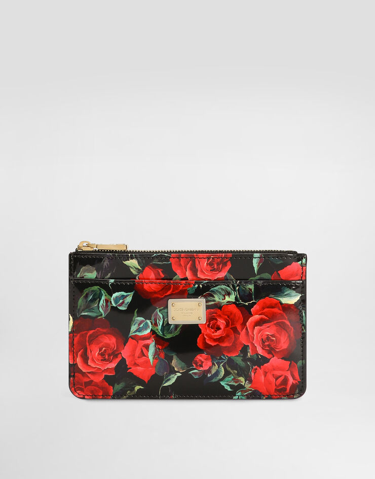 Dolce & Gabbana 亮泽小牛皮卡夹 版画 BI1261A6O23