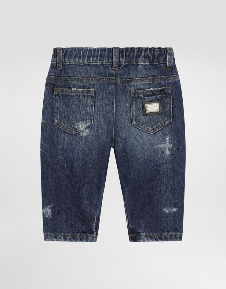 Dolce & Gabbana Washed denim trousers Multicolor L12F88LDD53