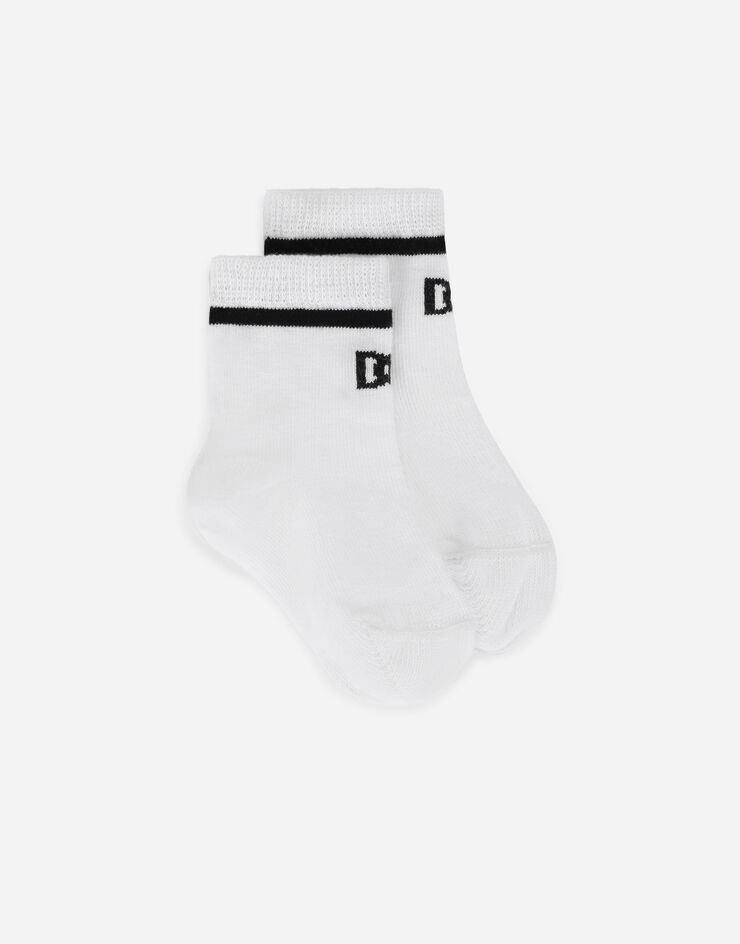 Dolce & Gabbana Socks with jacquard DG logo Multicolor LNKA80JACU1
