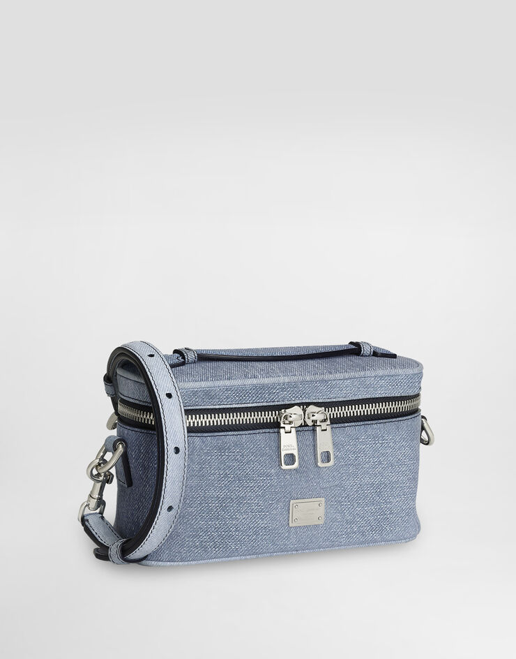 Dolce & Gabbana Atene crossbody minibag in denim nubuck Denim BP3411AY520
