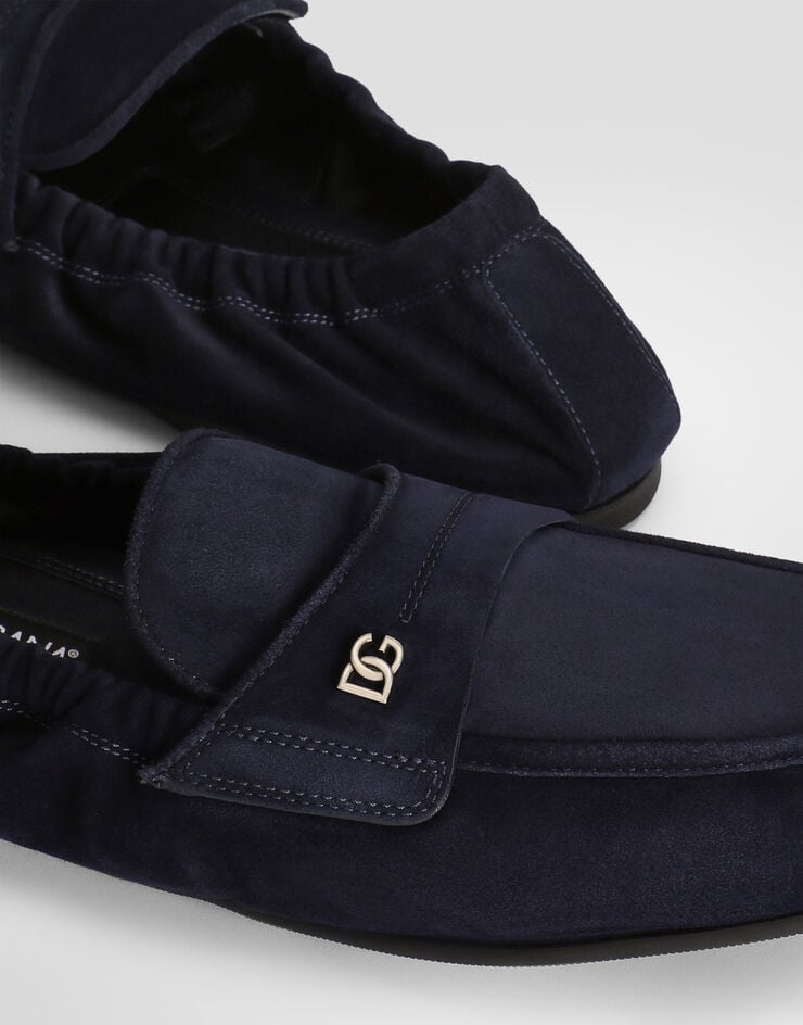 Dolce & Gabbana Pantuflas en piel de becerro Dolce & Gabbana Pantuflas en piel de becerro Blue A50790AA415