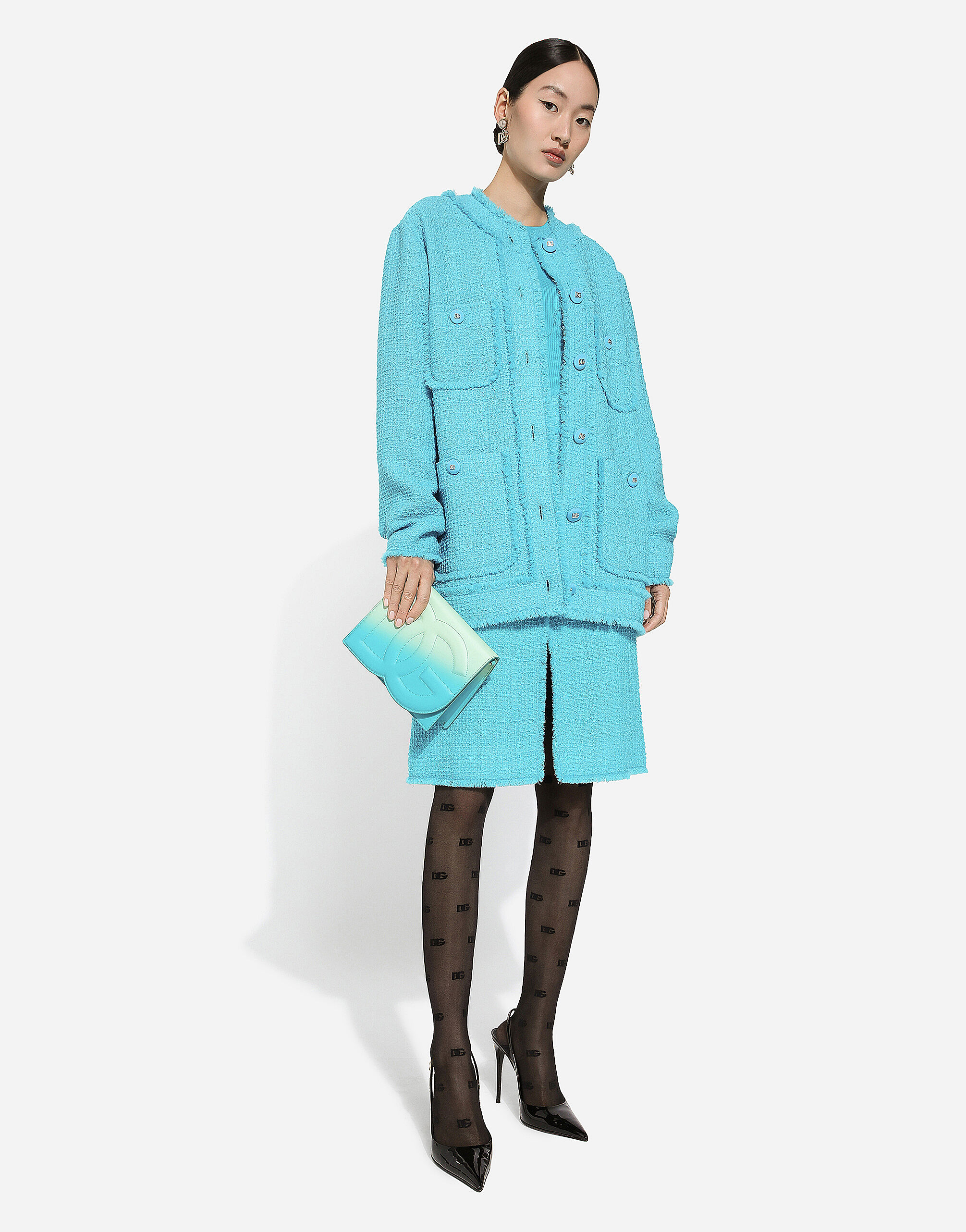 Dolce and gabbana tweed jacket hot sale