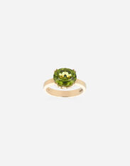 Dolce & Gabbana 18k yellow gold Anna ring with peridot Gold WRQA5GWPE01