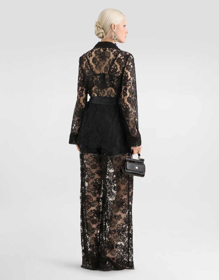Dolce & Gabbana Lace trousers Black FTC1YTILME6