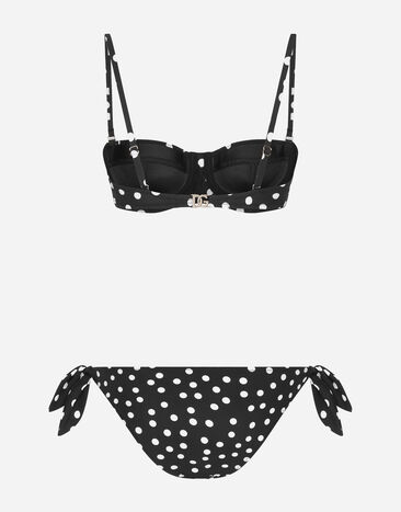 Dolce & Gabbana Polka-dot balconette bikini Print O8C18JFSG8C
