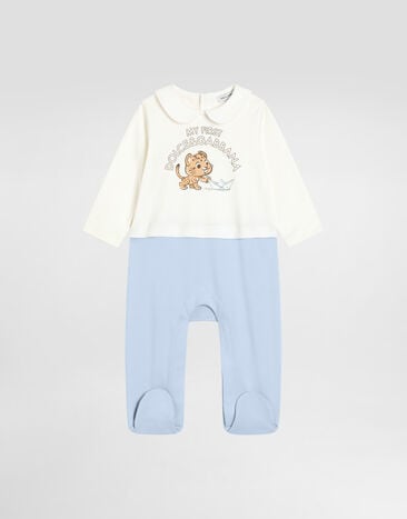 Dolce & Gabbana 3-piece interlock gift set with leopard and boats print Multicolor L1JOBRG7PNK