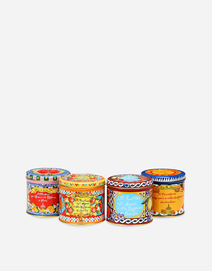 Dolce & Gabbana Panettone with Sicilian Citrus fruits and Saffron Multicolor PN0104PSSET