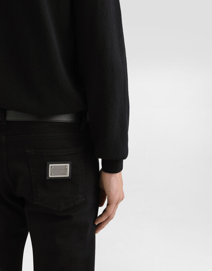 Dolce & Gabbana Fine-gauge wool pullover Black GXX01ZJDVDE