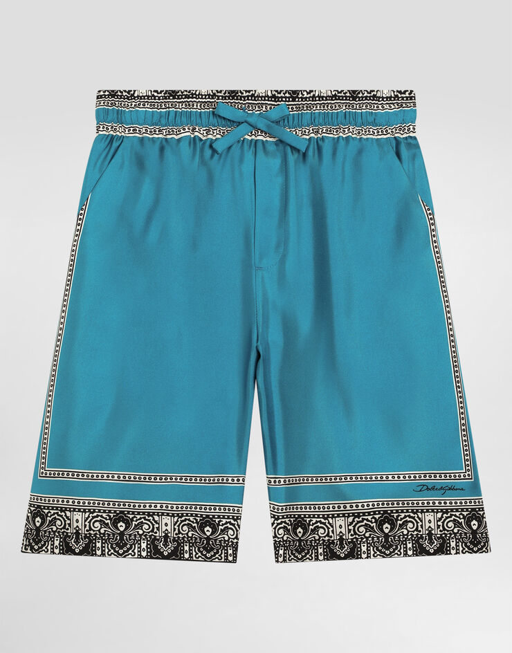 Dolce & Gabbana Bandanna-print twill shorts Print L43Q47HI1W8