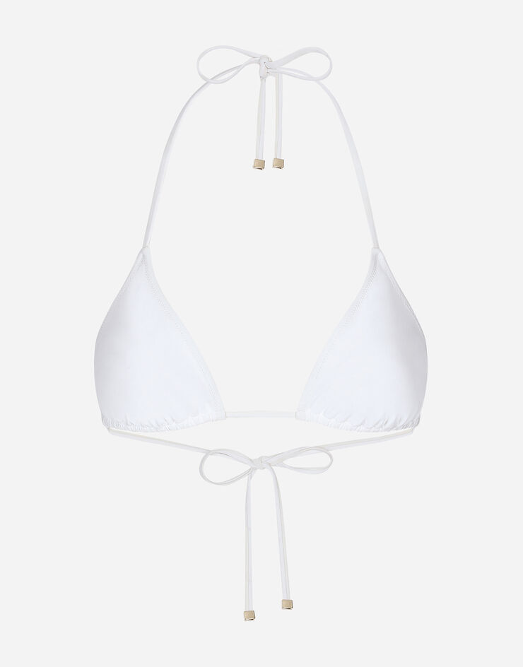 Dolce & Gabbana Triangle bikini top White O1A00JFUGA2