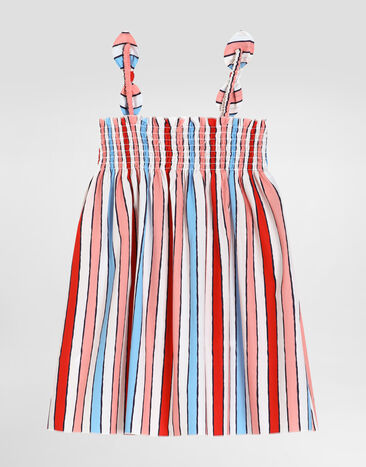 Dolce & Gabbana Striped poplin dress Multicolor L54DE0HS5UN
