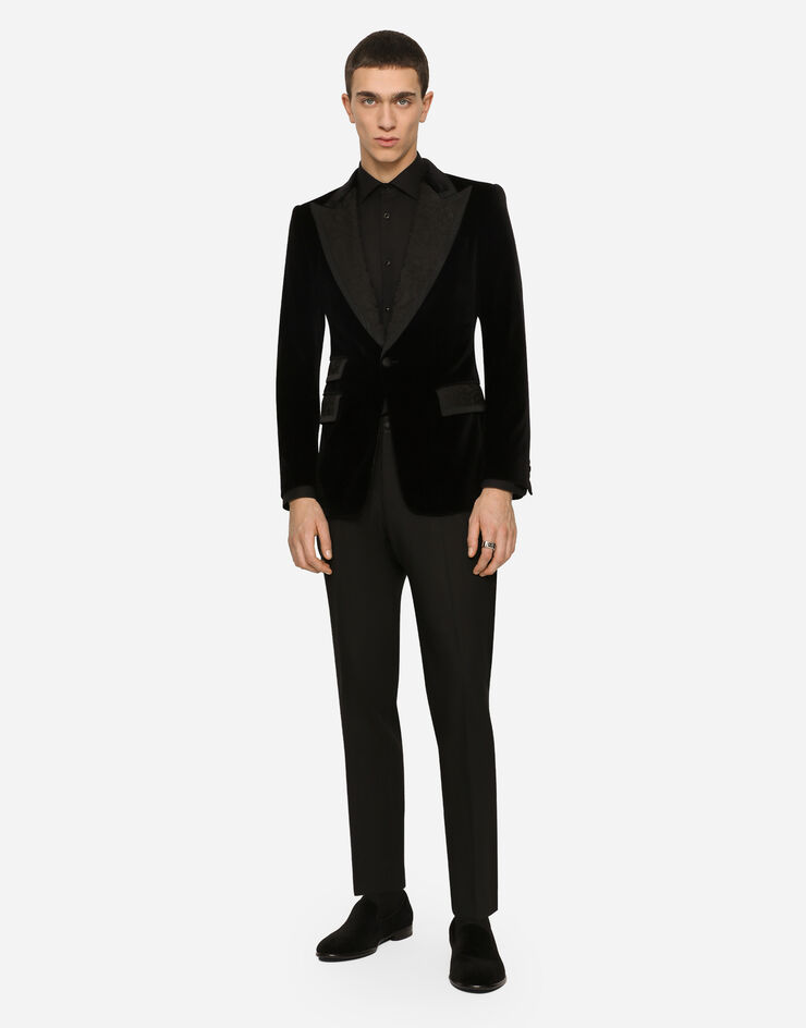 Dolce & Gabbana Stretch tuxedo pants Black GYU4ETFURHG