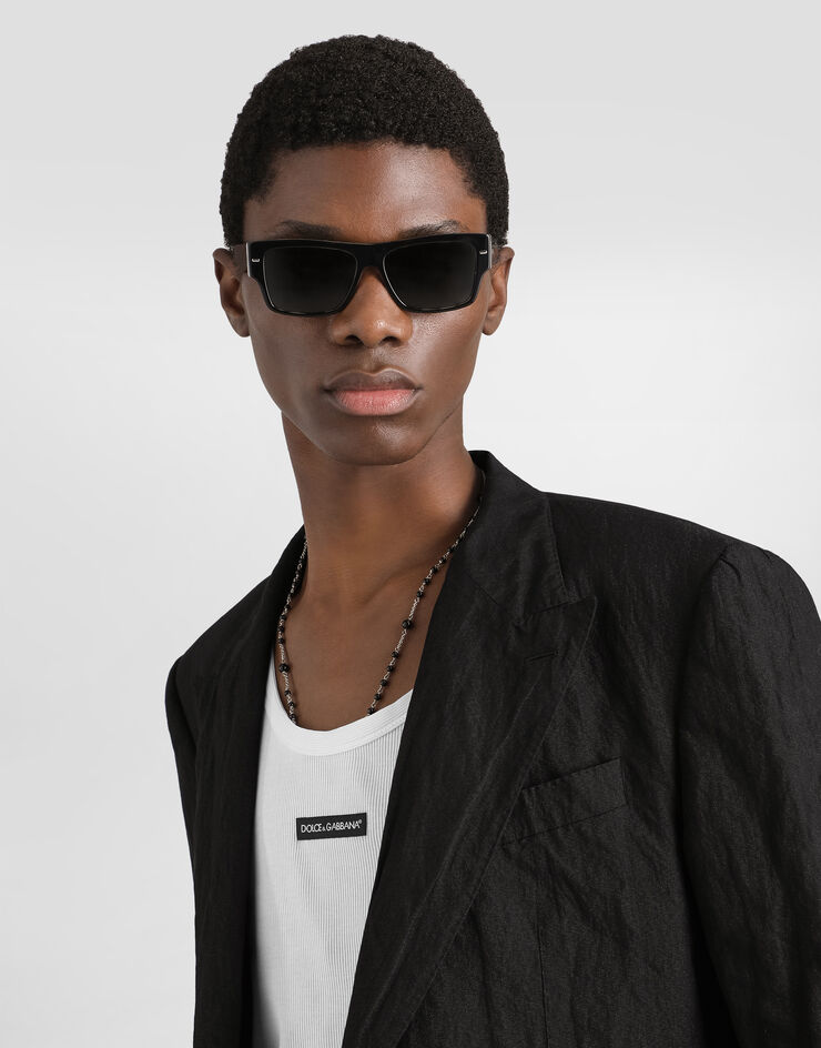 Dolce & Gabbana Sicilia light single-breasted cotton jacket Dolce & Gabbana Sicilia light single-breasted cotton jacket Black G2QS6THUMWE
