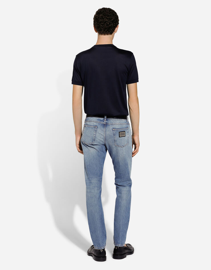 Dolce & Gabbana Jeans Regular aus Denim Mehrfarbig GYJCCDG8KY2