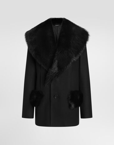 Dolce & Gabbana Wool coat Black F0W4UZHU2B0