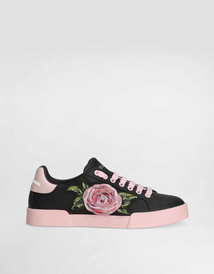 Dolce & Gabbana Zapatilla Portofino Light en piel de becerro Multicolor CK2318A6O56