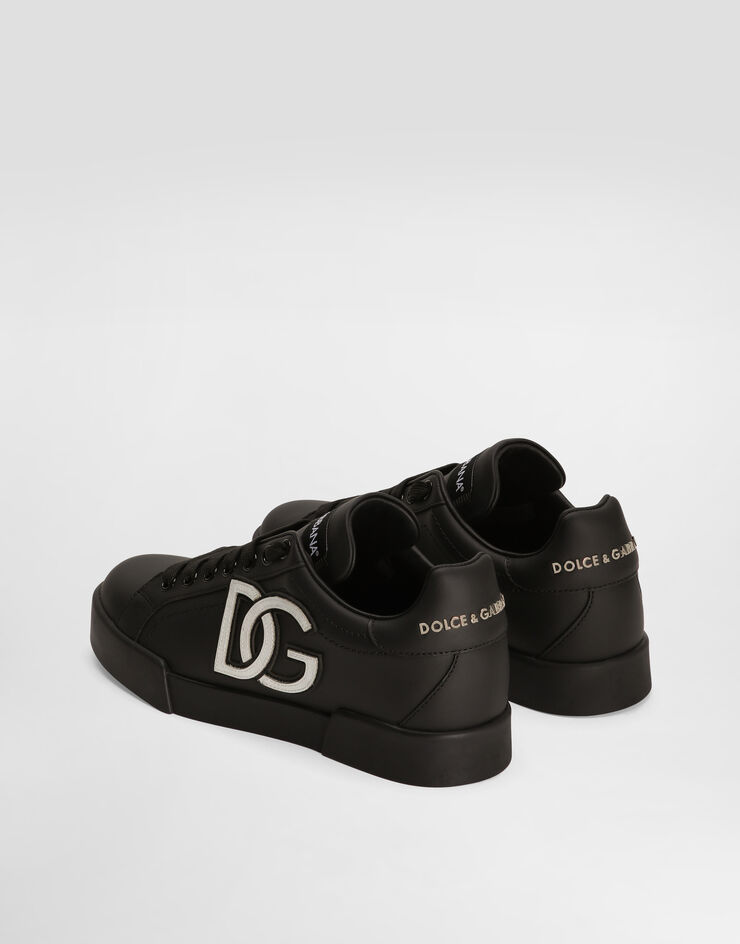 Dolce & Gabbana Calfskin Portofino sneakers with DG logo Multicolor CK1545AC330