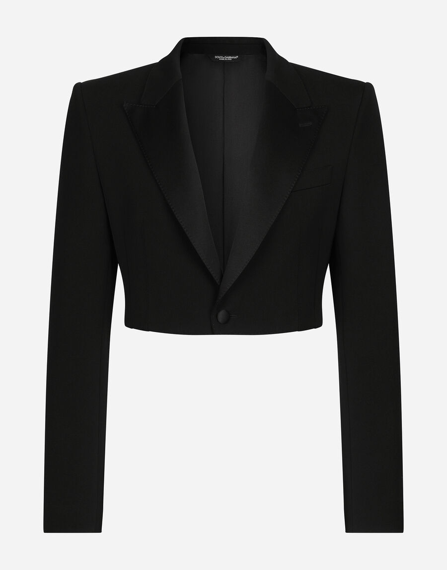 Single-breasted wool Spencer jacket