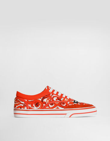 Dolce & Gabbana Sneaker DG Sailing in canvas stampa maiolica Multicolore CK2399A0753