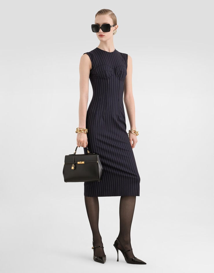 Dolce & Gabbana Pinstripe wool sheath dress Dolce & Gabbana Pinstripe wool sheath dress Multicolor F6BDJTFRBDR
