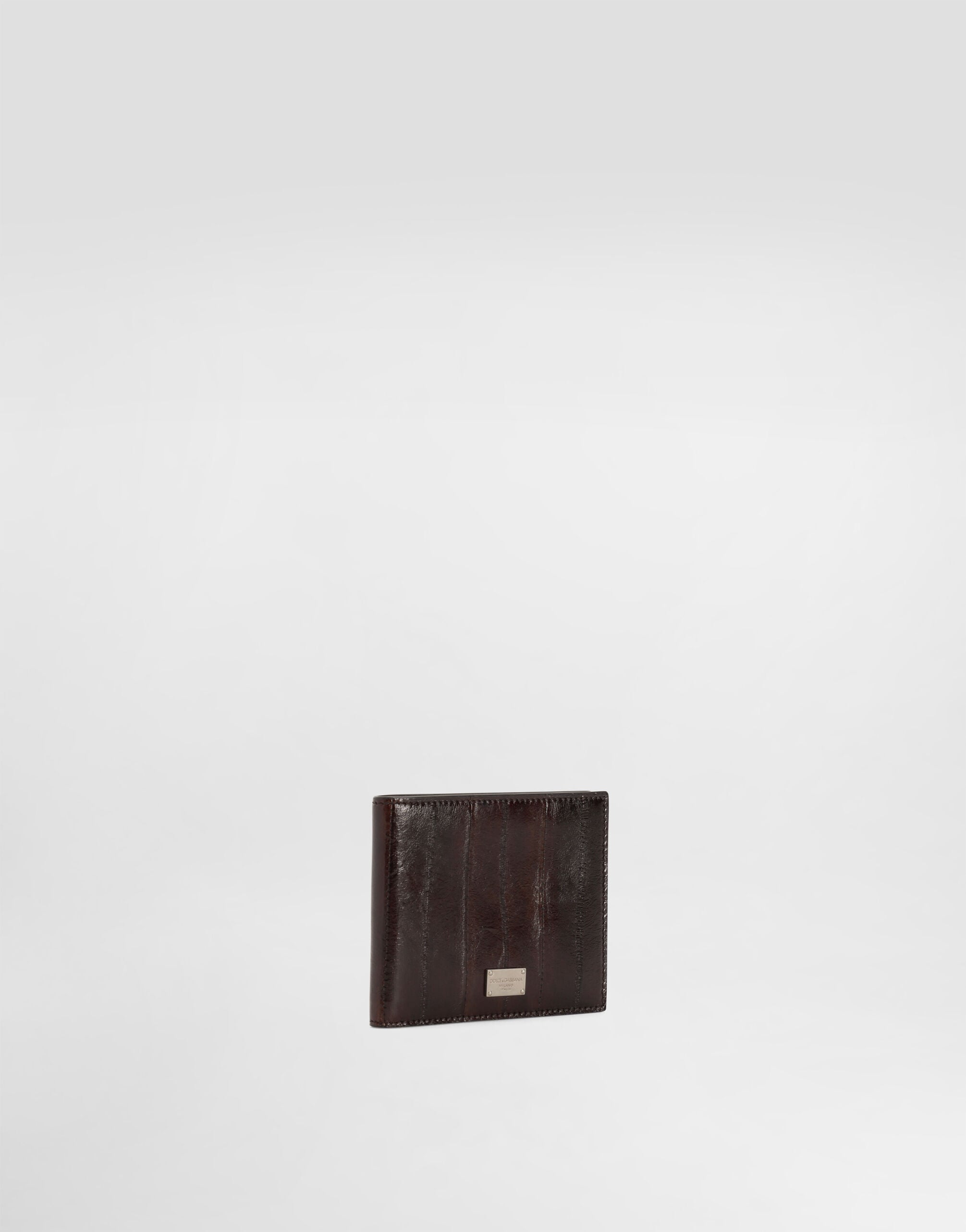 Eel leather wallet in Brown for Men | Dolce&Gabbana® US