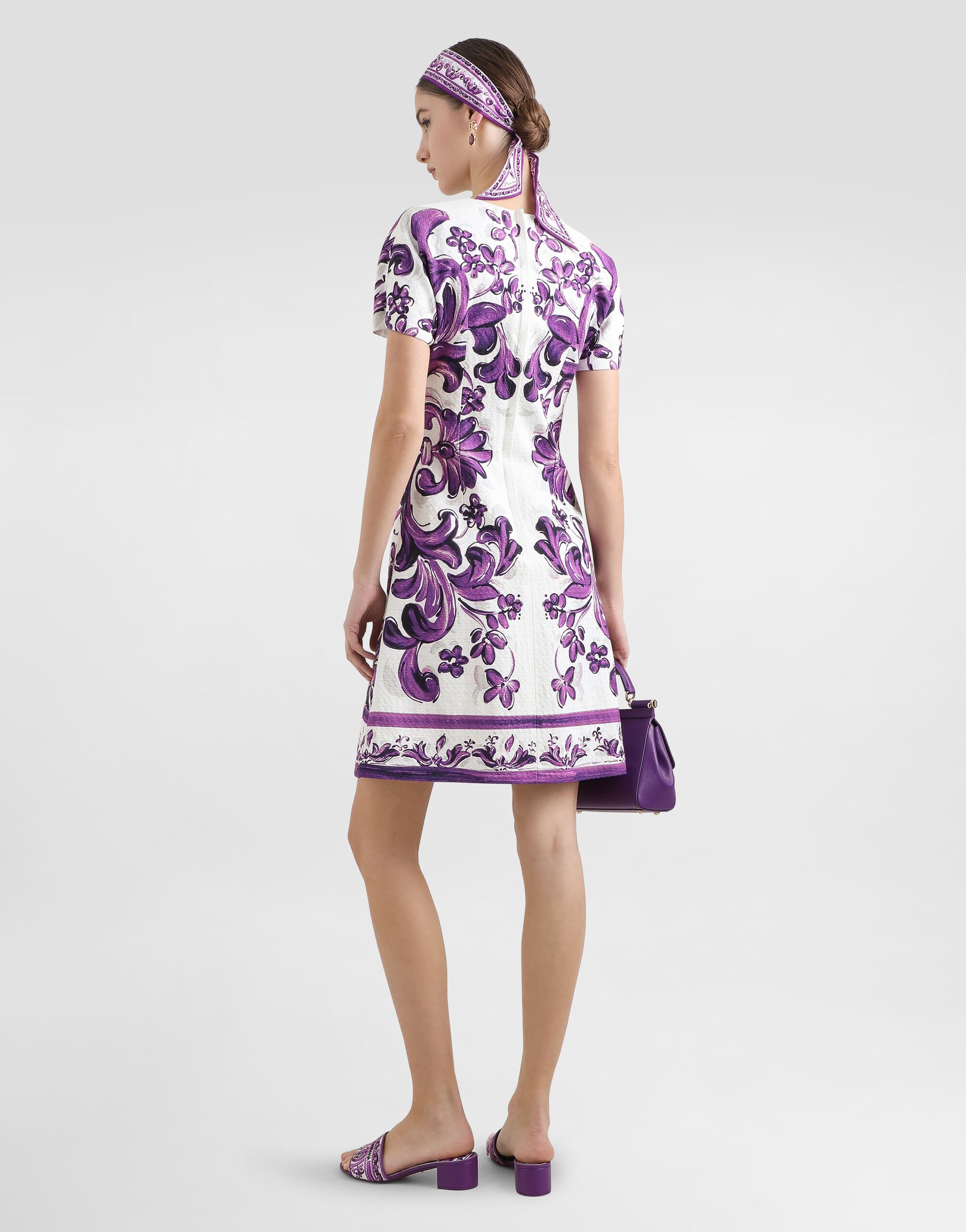 DOLCE & GABBANA マヨリカプリントドレス Dolce & Gabbana マヨリカプリント ドレス | ホワイト | FARFETCH JP