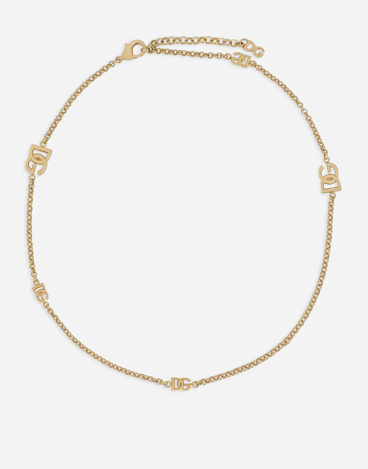 Dolce & Gabbana Fine chain necklace with DG logos Gold WNO8L1W1111