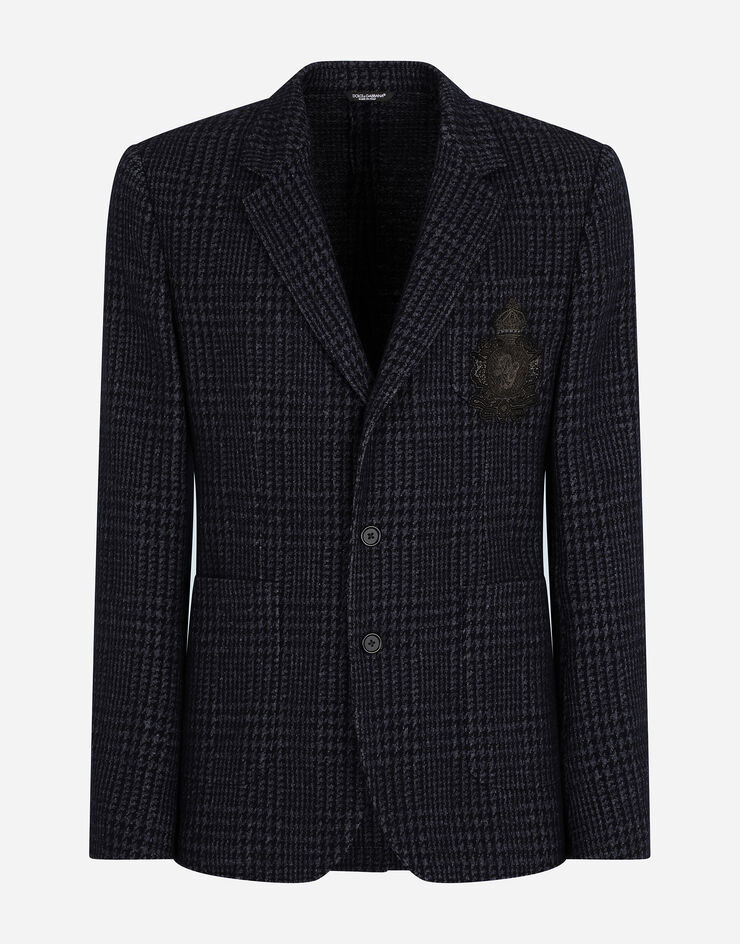 Dolce & Gabbana Check jersey Portofino jacket with patch Multicolor G2PT9ZFC7AU