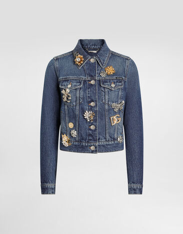 Dolce & Gabbana Denim jacket Multicolor F9I46ZG8NC7