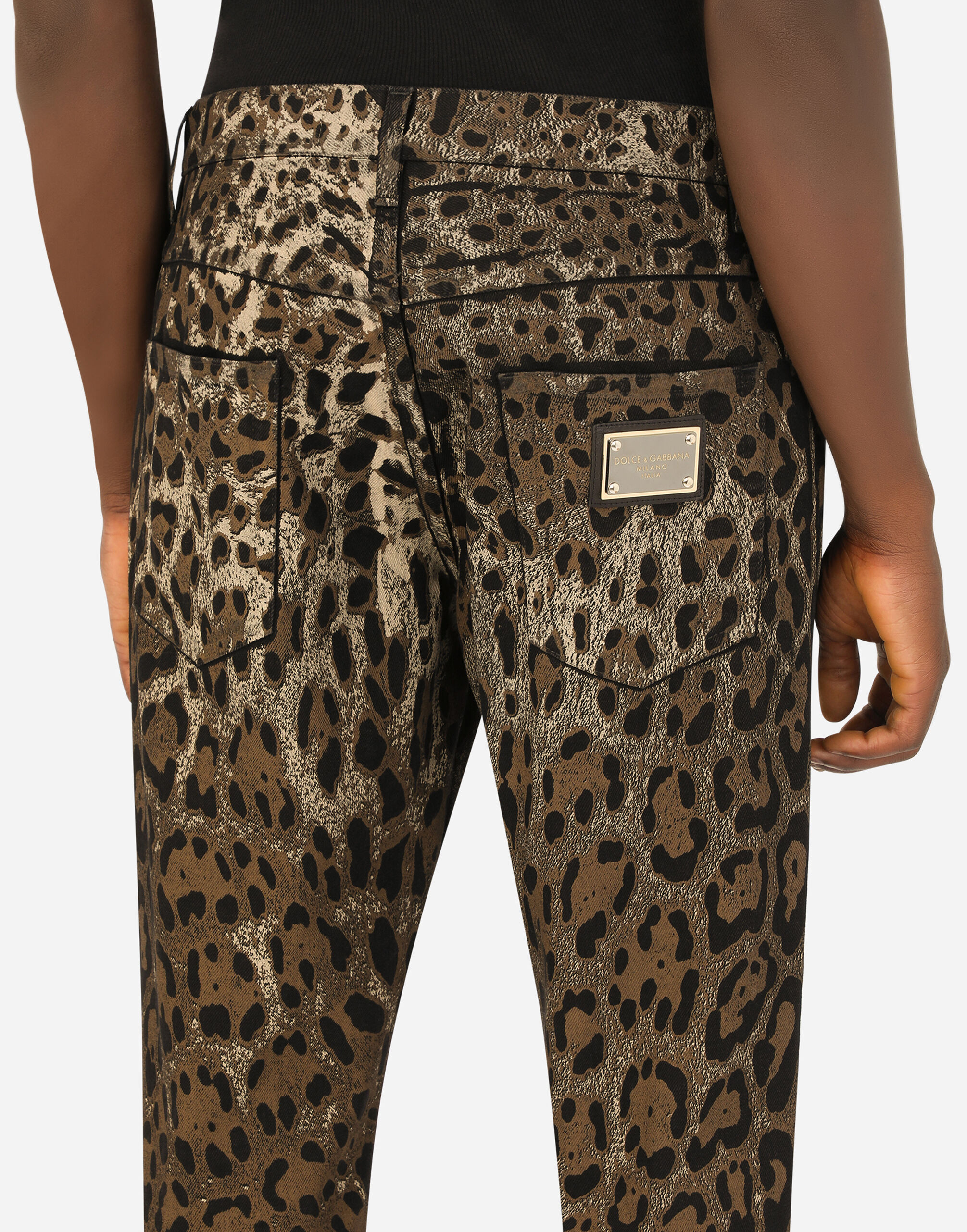 Cheetah print denim clearance