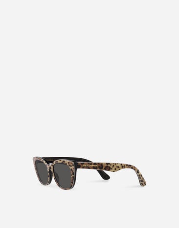 Dolce & Gabbana نظارة شمسية Mini Me طبعة جلد النمر VG442CVP387