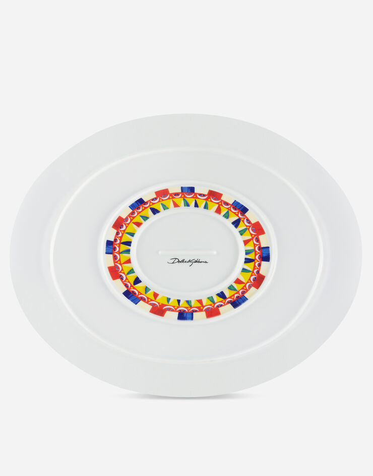 Dolce & Gabbana Plat de service en Porcelaine Multicolore TC0025TCA20