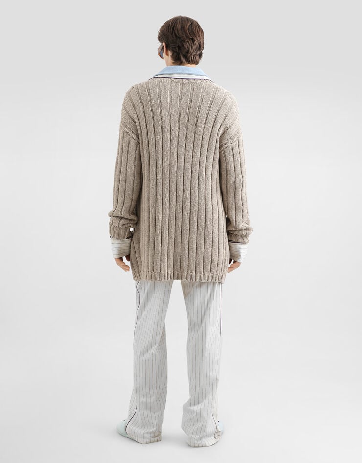 Dolce & Gabbana Cotton-blend cardigan Beige GXVG0TJGMHJ