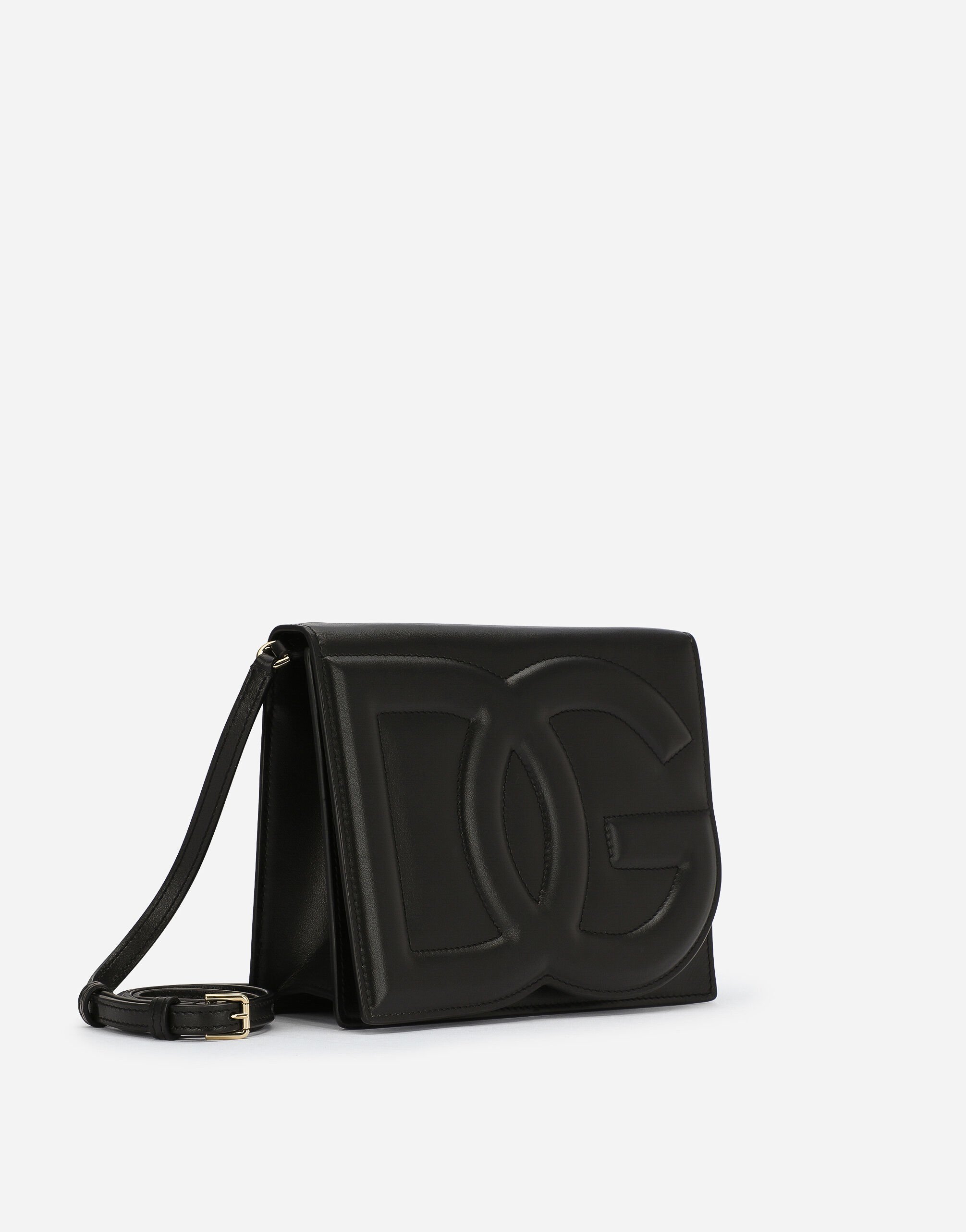 Calfskin DG Logo Bag crossbody bag in Black for Women Dolce Gabbana US